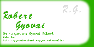 robert gyovai business card